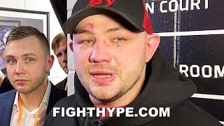 ADAM KOWNACKI POST-FIGHT AFTER SHOCK KNOCKOUT LOSS TO ROBERT HELENIUS; EXPLAINS WHAT WENT WRONG