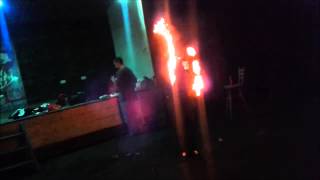 Redneck Roy Fire Fan Dance.