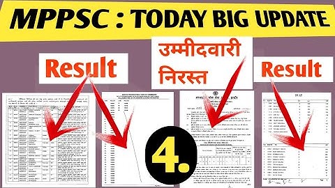 MPPSC : BIG UPDATE🔥 || Mppsc Today All Update | Mppsc result Updates #mppsc #mppsc_update