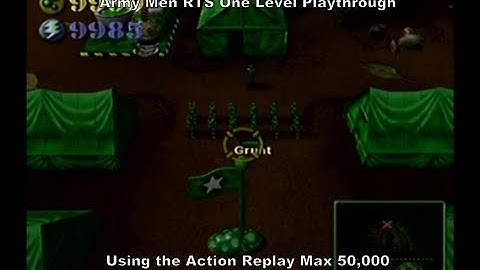 Army Men RTS One Level Playthrough using the Ps2 Action Replay Max 50k :D #Playstation #Sony #Ps2