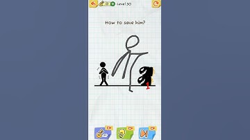 Draw 2 Save: Stickman Puzzle Gameplay 🎮 level 30 #shorts #video #today #2023