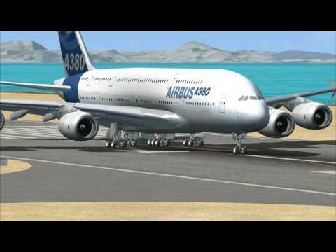 Microsoft Flight Simulator X: Airbus A380 test run with FMGC demo