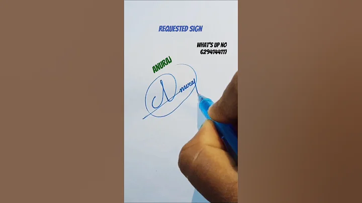Anuraj#signature creator #sign#art #autograph #calligraphy #youtubeshorts .