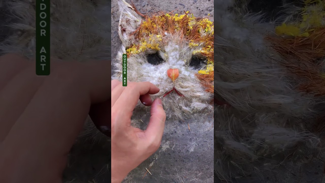Cat-Inspired Art in the Outdoors 🌿🐾