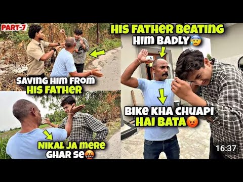 Shaksham father Beating Him🤬Siddu kiBike lake Dee😡Mere ghar se nikal ja😡Kawa h2r