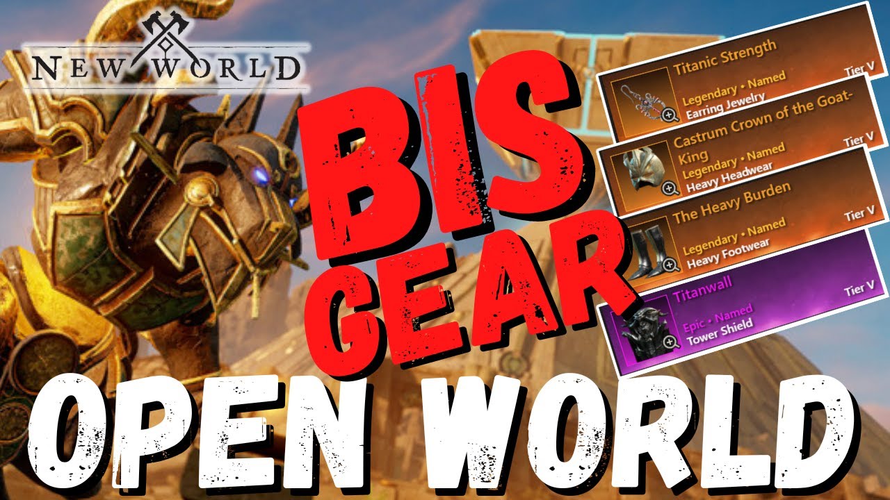 Farming BIS GEAR in New World Named LEGENDARY Gear Solo & Elite