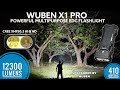 Wuben X1 Pro (Black) - Powerful Multipurpose EDC Flashlight 12300 lumens