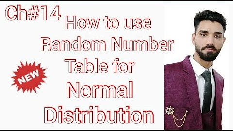 How to use Random Number Table for Normal Distribution in 2020 (15) | Statistics Tutor