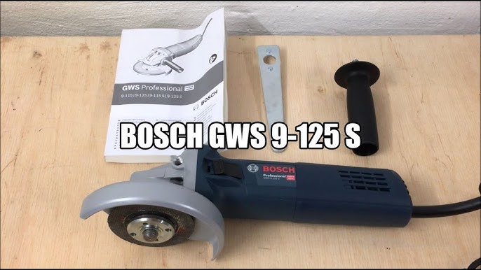 Bosch GWS 9-125 S | 125 mm, 240V, angle grinder, work demo - YouTube