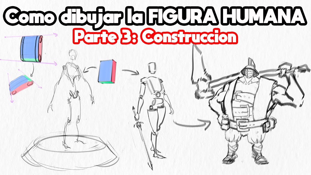 ✨Como Dibujar la FIGURA HUMANA Parte 3 | Construccion del cuerpo | Tutorial + Demo en Tiempo Real✨
