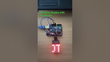 Max7219 scrolling text with Arduino#shorts#youtubeshorts
