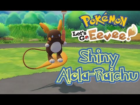 Shiny Alolan Raichu Pokemon Lets Go Eevee