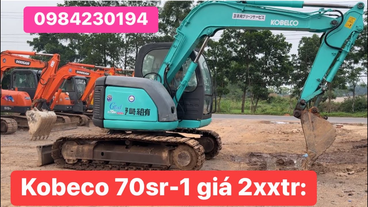 Bán máy xúc kobeco sr-1 , máy móc chất , thuỷ lực khoẻ, cầu xích đẹp: 0984230194