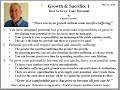 Growth and Sacrifice I