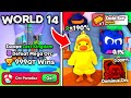 I Unlocked NEW World 14 with STRONGEST Free Pet and Gold VAULT in Arm Wrestling Simulator! (Roblox)