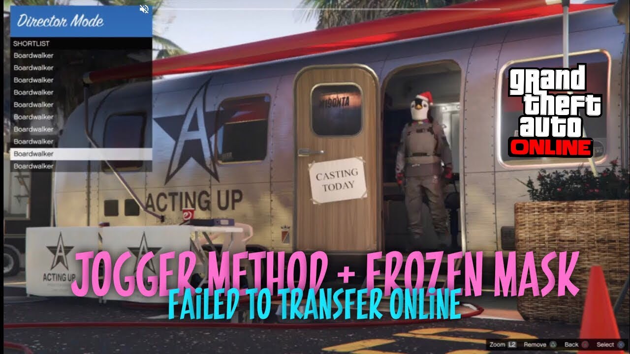 Gta 5 Online - Director Mode Outfit Glitch (Jogger Method Met Frozen Christmas Mask) DM Live Stream