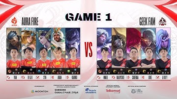 GAME 1 - AURA FIRE VS GEEK FAM | MPL INDONESIA SEASON 12 | REGULAR SEASON WEEK 4 DAY 1
