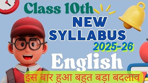 Rbse class 10th new syllabus 2026 / class 10th New English syllabus 2025-26 / 10th class syllabus
