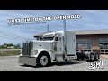 Taking the stretched out Peterbilt 389 for it's first drive.