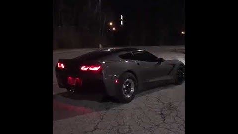 Corvette c7 Anti-lag flames