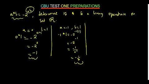 DETERMINE THAT IT IS A BINARY OPERATION