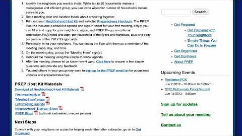 15. Planning for Resilience & Emergency Preparedness - PREP