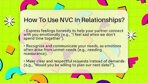 How To Use NVC In Relationships? - The Love Workshop