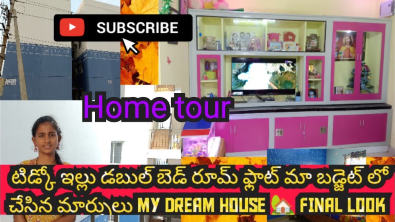 tq so much 48k views 🙏 samalkot టిడ్కో ఇల్లు డబుల్ బెడ్‌రూమ్ ఫ్లాట్ maబడ్జెట్ లో మేము చేసిన మార్పులు