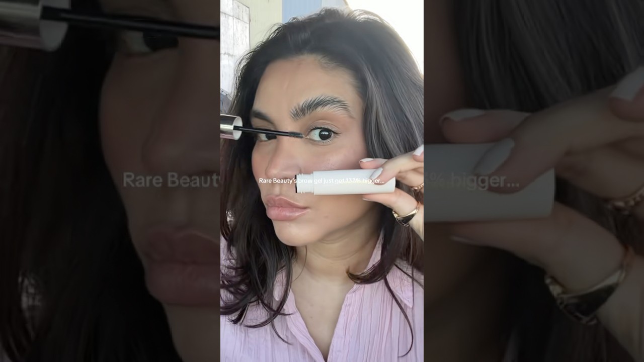 Rare Beauty brow gel in a JUMBO out nowww! @Sephora #rarebeauty #browgel #fluffybrows