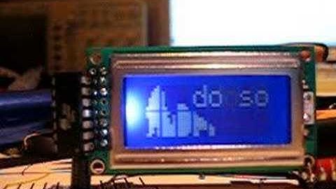 HD44780 8x2 LCD demo, alpha 1