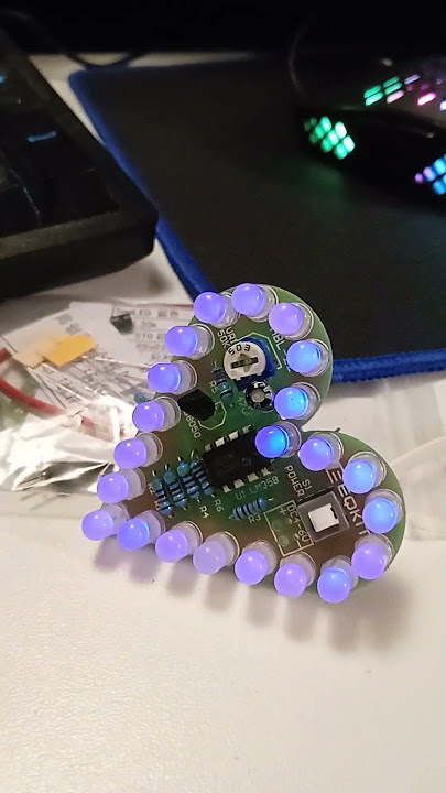 heart thing OKY1315-Blue working DIY soldering stuff #soldering #diy #electronics