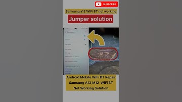 Samsung A12 WiFi Bluetooth not working jumper solution / #shorts