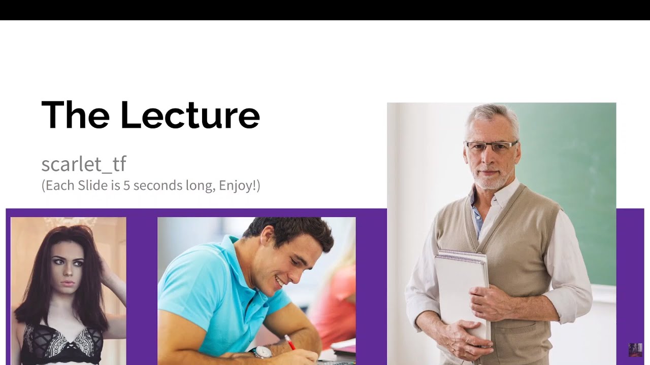 The Lecture | TG Caption