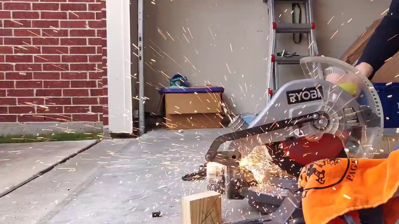 Cutting Iron Balusters in Slow Motion 240fps 1080p YouTube