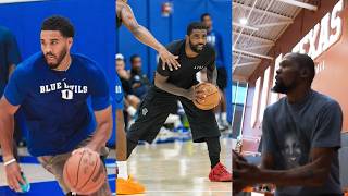 Kyrie, Tatum, Flagg, Paolo & McCain scrimmage at Duke 🔥 KD working out at Texas