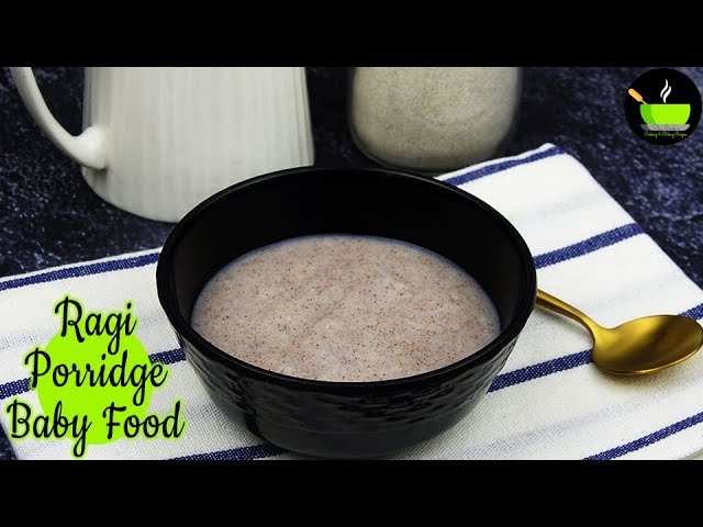 Ragi Porridge ( 6 - 12 Months Baby ) | Weight Gaining Baby Food | Ragi Recipe For Babies | Baby Food | She Cooks