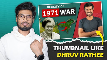 How to create a YouTube thumbnail like Dhruv Rathee in Photoshop Full Tutorial | EZEdit