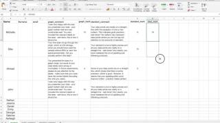 Rubrics in Excel for effective marking and feedback