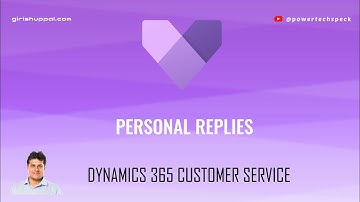 What are Personal replies within Dynamics 365 Customer Service Omnichannel application ?