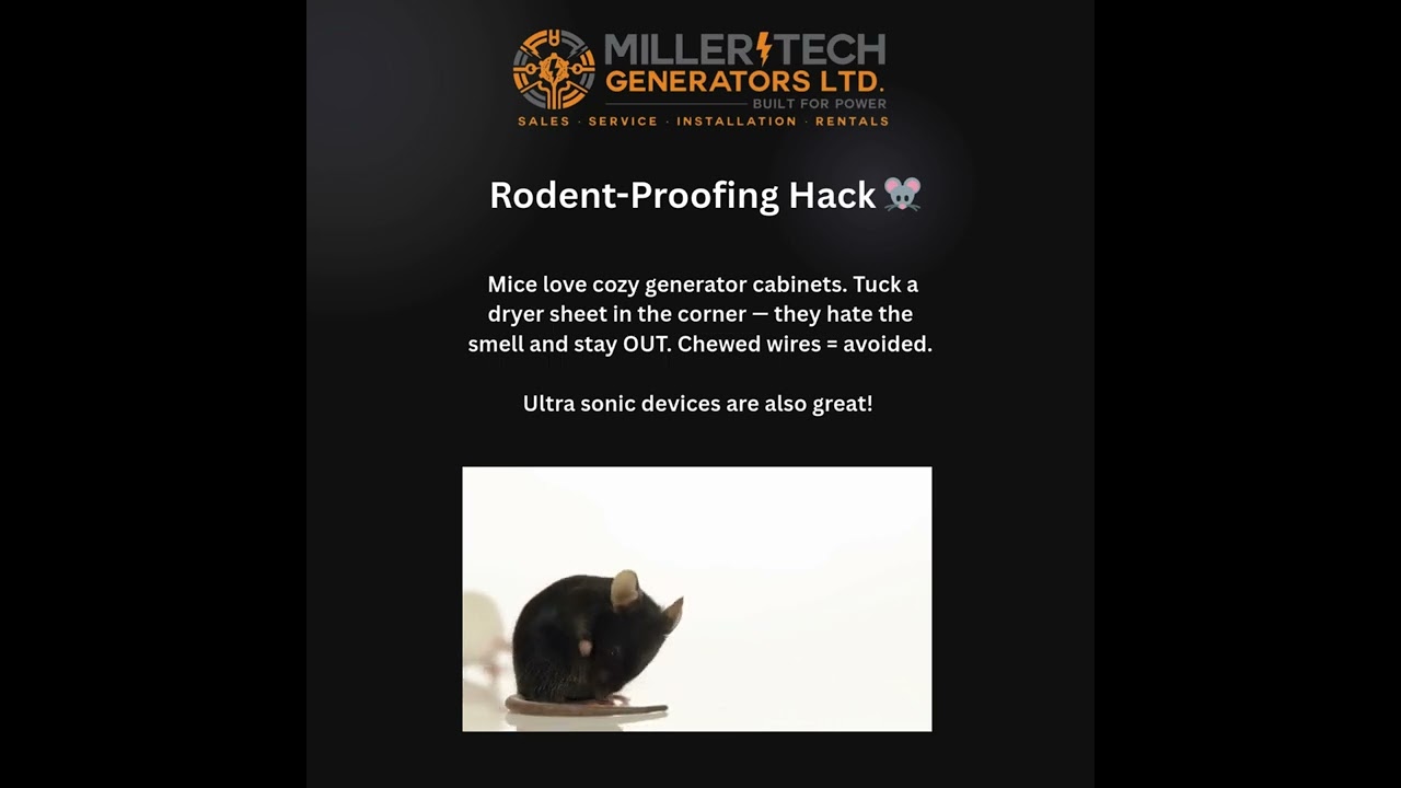 Rodent Proof Hack - generator enclosures