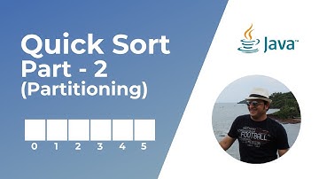 Quick Sort Algorithm in Java -  Part 2 | Partition Method Animation | Sorting Algorithms