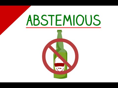 Learn English Words - ABSTEMIOUS Meaning (Vocabulary Video)