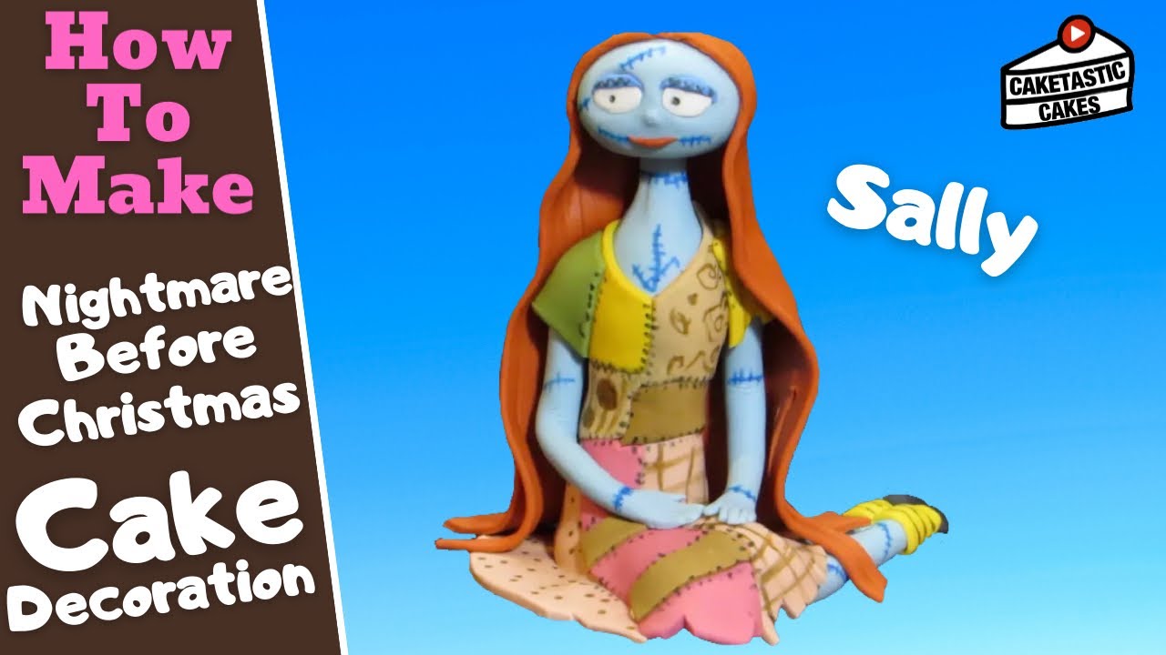 SALLY from NIGHTMARE BEFORE CHRISTMAS Cake Decoration Tutorial - How to