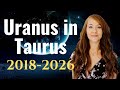 URANUS in Taurus! 2018-2026: DISRUPTION & INNOVATION in Food, Finance, Health and More!