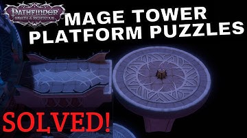 Mage Tower Puzzle Pathfinder Wrath of the Righteous Mage Tower Platform Puzzle & Elevator Bug Solved