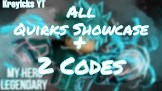 2 Codes Rolling A Legendary Quirk In A New Boku No Hero Game Smotret Video Onlajn 116okon Ru - boku no roblox quirkless showcase