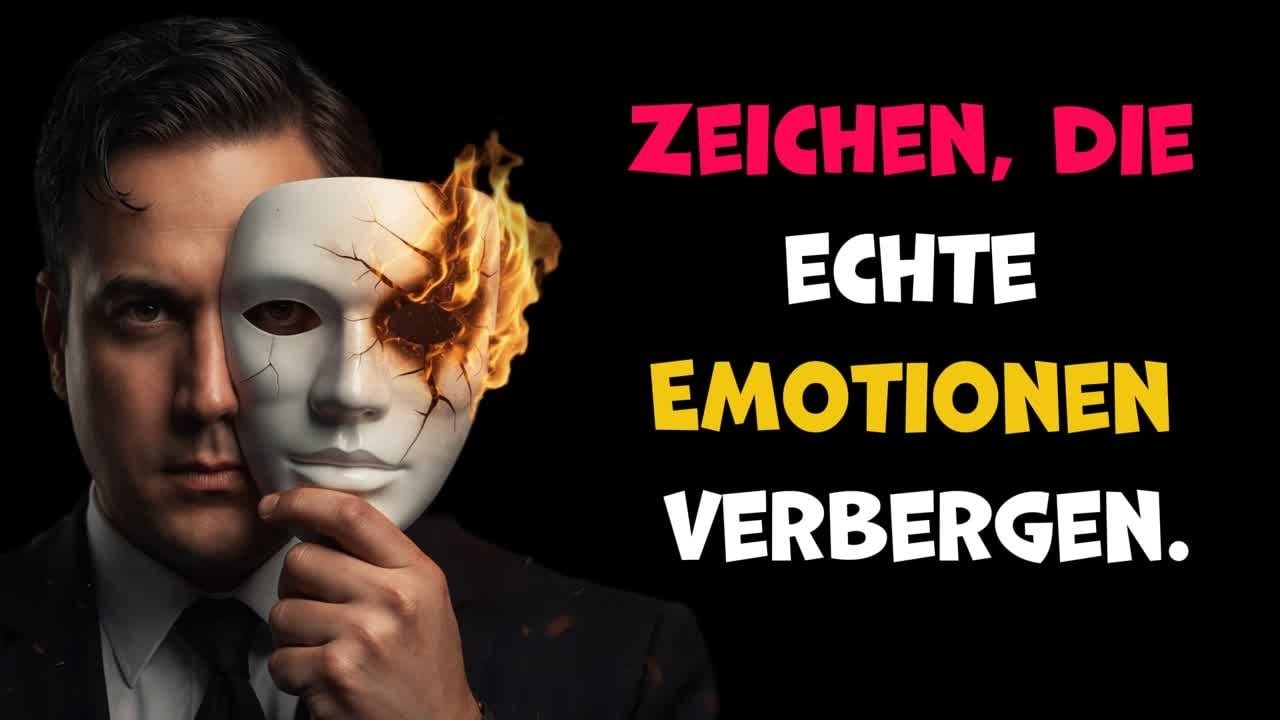 Zeichen, die echte Emotionen verbergen.