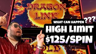 $5,000 BANKROLL!! $125/SPIN !! HIGH LIMIT DRAGON LINK!! WHAT CAN HAPPEN IN 10 MINUTES?! HARD ROCK AC