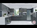 Dwarka Expressway Modular Kitchen in PU Acrylic