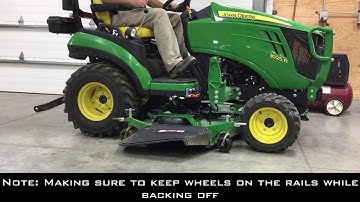 John Deere 60D Autoconnect Deck Removal & Attachment